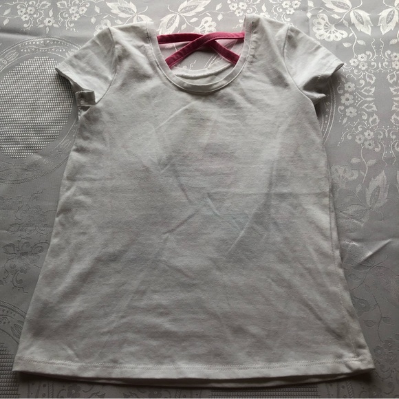 Cynthia Rowley Girls Size S(5-6) White Blouse Back To School Graphics sequenced - Picture 10 of 12